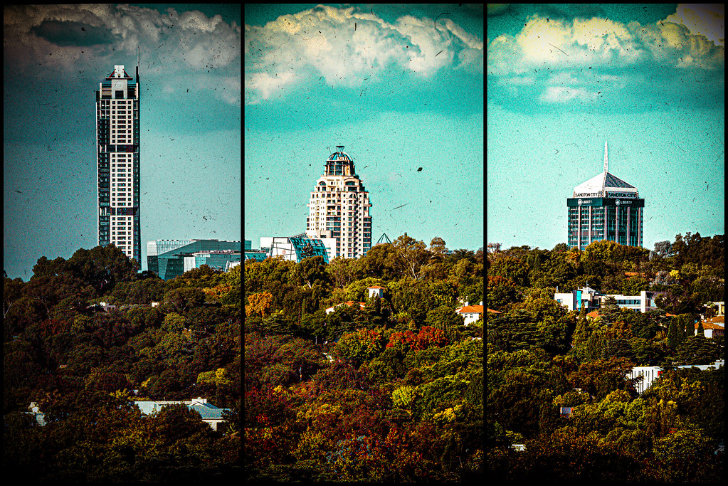 The Sandton skyline in Johannesburg, South Africa
