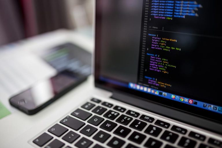 A code editor open on a dark screen